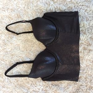 VS Metallic Black Bustier